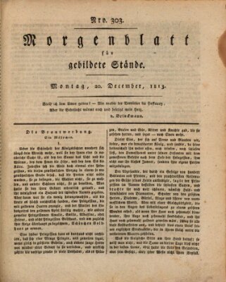 Morgenblatt für gebildete Stände Montag 20. Dezember 1813