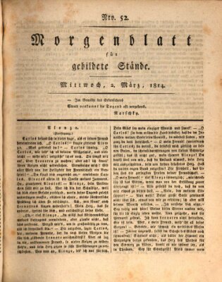 Morgenblatt für gebildete Stände Mittwoch 2. März 1814