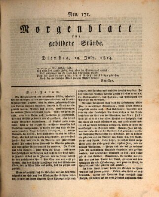 Morgenblatt für gebildete Stände Dienstag 19. Juli 1814