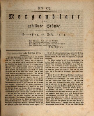 Morgenblatt für gebildete Stände Dienstag 26. Juli 1814