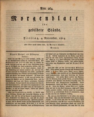 Morgenblatt für gebildete Stände Freitag 4. November 1814