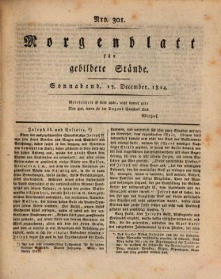 Morgenblatt für gebildete Stände Samstag 17. Dezember 1814