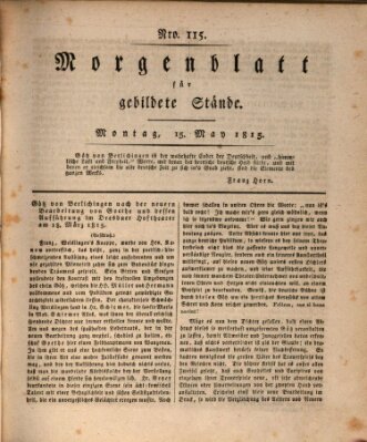 Morgenblatt für gebildete Stände Montag 15. Mai 1815