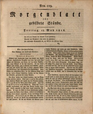 Morgenblatt für gebildete Stände Freitag 17. Mai 1816