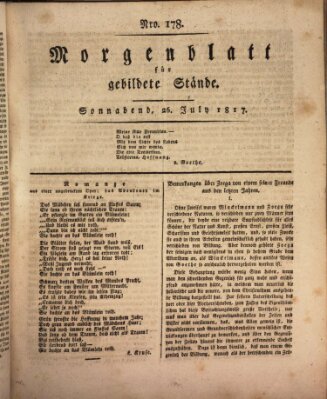 Morgenblatt für gebildete Stände Samstag 26. Juli 1817