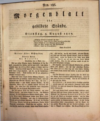 Morgenblatt für gebildete Stände Dienstag 5. August 1817