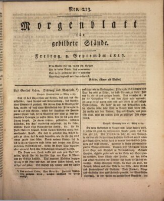 Morgenblatt für gebildete Stände Freitag 5. September 1817