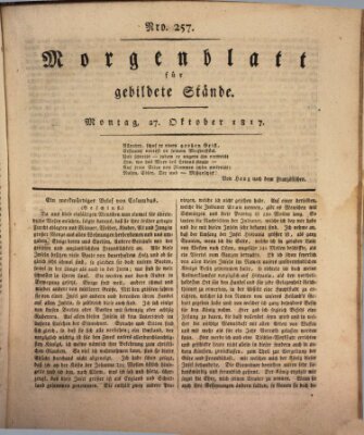 Morgenblatt für gebildete Stände Montag 27. Oktober 1817