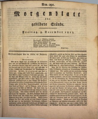 Morgenblatt für gebildete Stände Freitag 5. Dezember 1817