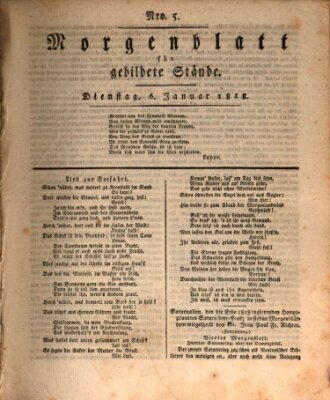 Morgenblatt für gebildete Stände Dienstag 6. Januar 1818