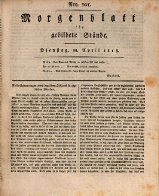 Morgenblatt für gebildete Stände Dienstag 28. April 1818