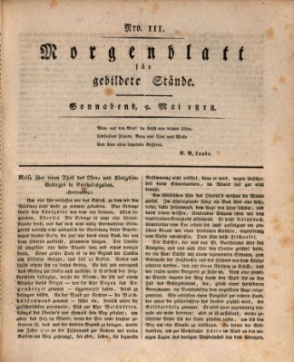 Morgenblatt für gebildete Stände Samstag 9. Mai 1818