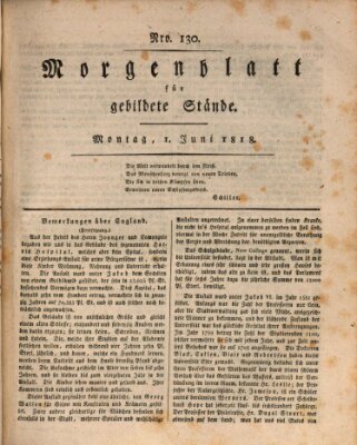 Morgenblatt für gebildete Stände Montag 1. Juni 1818