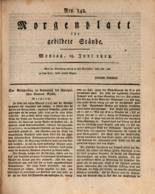 Morgenblatt für gebildete Stände Montag 15. Juni 1818