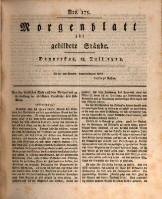 Morgenblatt für gebildete Stände Donnerstag 23. Juli 1818