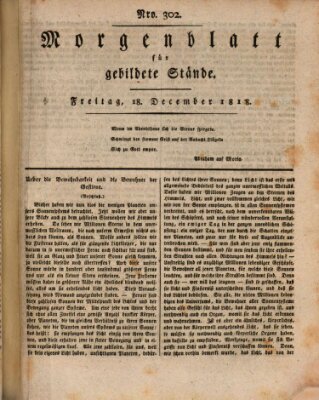 Morgenblatt für gebildete Stände Freitag 18. Dezember 1818