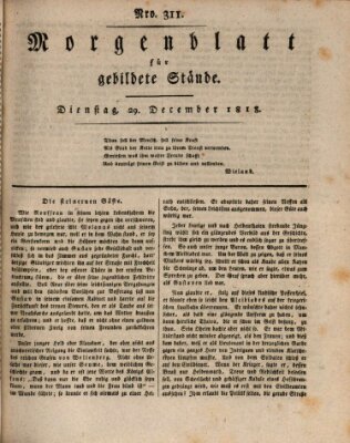 Morgenblatt für gebildete Stände Dienstag 29. Dezember 1818