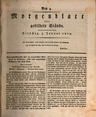 Morgenblatt für gebildete Stände Dienstag 5. Januar 1819