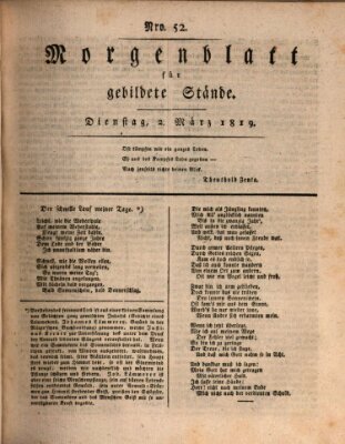 Morgenblatt für gebildete Stände Dienstag 2. März 1819