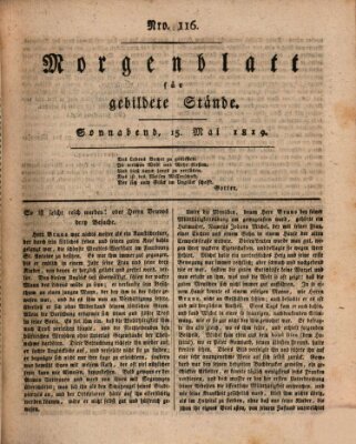 Morgenblatt für gebildete Stände Samstag 15. Mai 1819