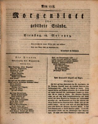 Morgenblatt für gebildete Stände Dienstag 18. Mai 1819