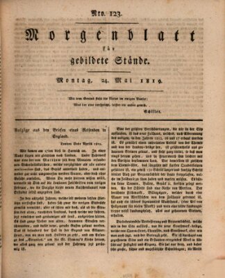 Morgenblatt für gebildete Stände Montag 24. Mai 1819