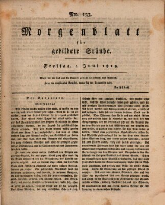 Morgenblatt für gebildete Stände Freitag 4. Juni 1819