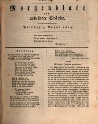 Morgenblatt für gebildete Stände Dienstag 3. August 1819