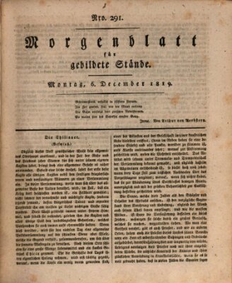 Morgenblatt für gebildete Stände Montag 6. Dezember 1819