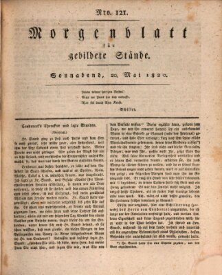 Morgenblatt für gebildete Stände Samstag 20. Mai 1820