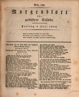 Morgenblatt für gebildete Stände Freitag 2. Juni 1820