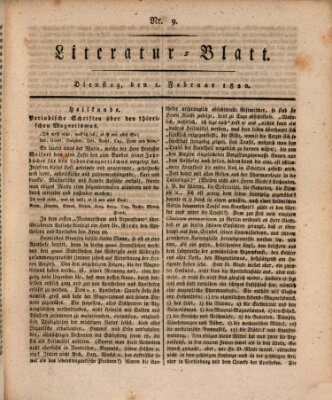 Morgenblatt für gebildete Stände Dienstag 1. Februar 1820