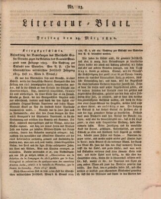 Morgenblatt für gebildete Stände Freitag 24. März 1820