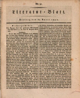 Morgenblatt für gebildete Stände Freitag 21. April 1820