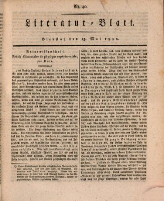 Morgenblatt für gebildete Stände Dienstag 23. Mai 1820