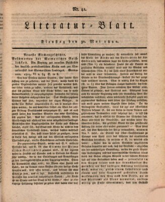 Morgenblatt für gebildete Stände Dienstag 30. Mai 1820