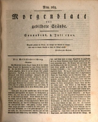 Morgenblatt für gebildete Stände Samstag 8. Juli 1820