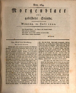 Morgenblatt für gebildete Stände Montag 10. Juli 1820