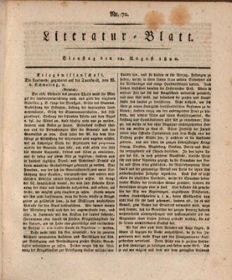 Morgenblatt für gebildete Stände Dienstag 22. August 1820