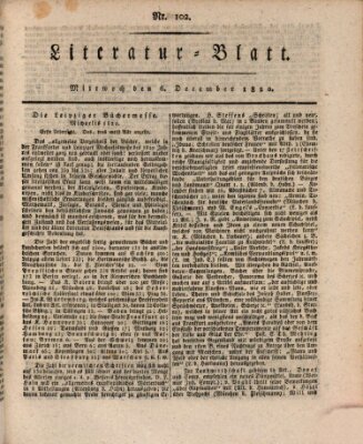 Morgenblatt für gebildete Stände Mittwoch 6. Dezember 1820