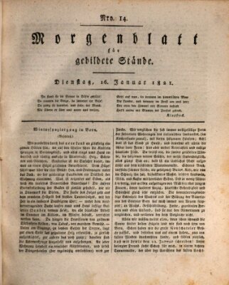 Morgenblatt für gebildete Stände Dienstag 16. Januar 1821