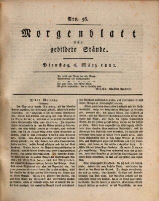 Morgenblatt für gebildete Stände Dienstag 6. März 1821