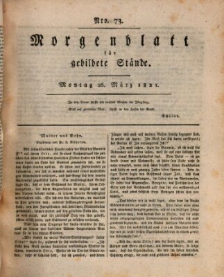 Morgenblatt für gebildete Stände Montag 26. März 1821