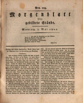 Morgenblatt für gebildete Stände Montag 7. Mai 1821