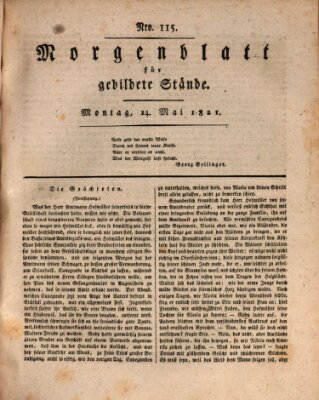 Morgenblatt für gebildete Stände Montag 14. Mai 1821