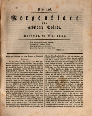 Morgenblatt für gebildete Stände Dienstag 15. Mai 1821