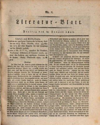 Morgenblatt für gebildete Stände Freitag 19. Januar 1821