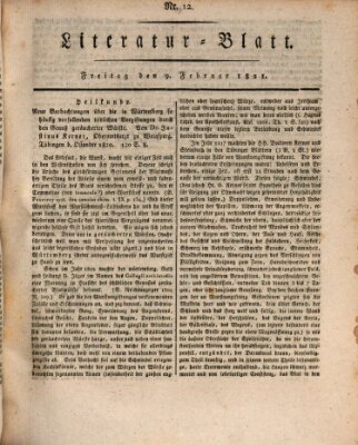 Morgenblatt für gebildete Stände Freitag 9. Februar 1821