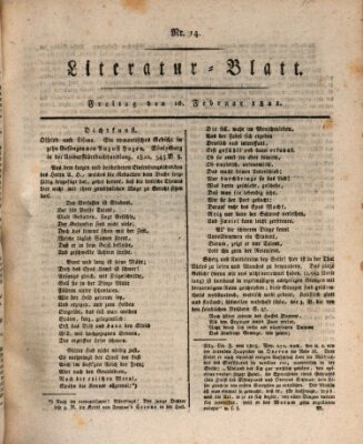 Morgenblatt für gebildete Stände Freitag 16. Februar 1821