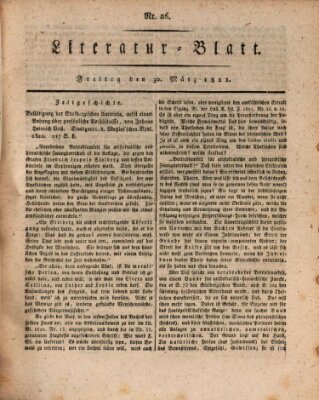 Morgenblatt für gebildete Stände Freitag 30. März 1821